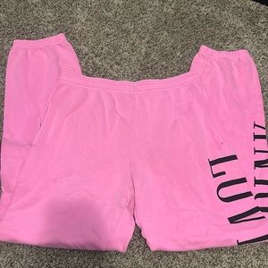 Victoria’s Secret pink boyfriend sweatpants